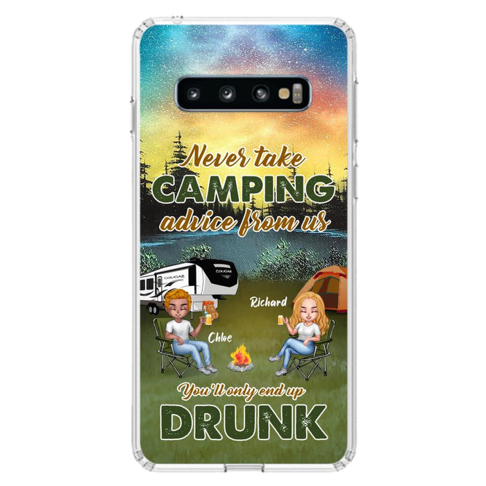 Personalized Camping Friend Phone Case - Up to 7 People - Gift Idea For Camping Friends - We're Like A Really Small Gang - Case For iPhone And Samsung