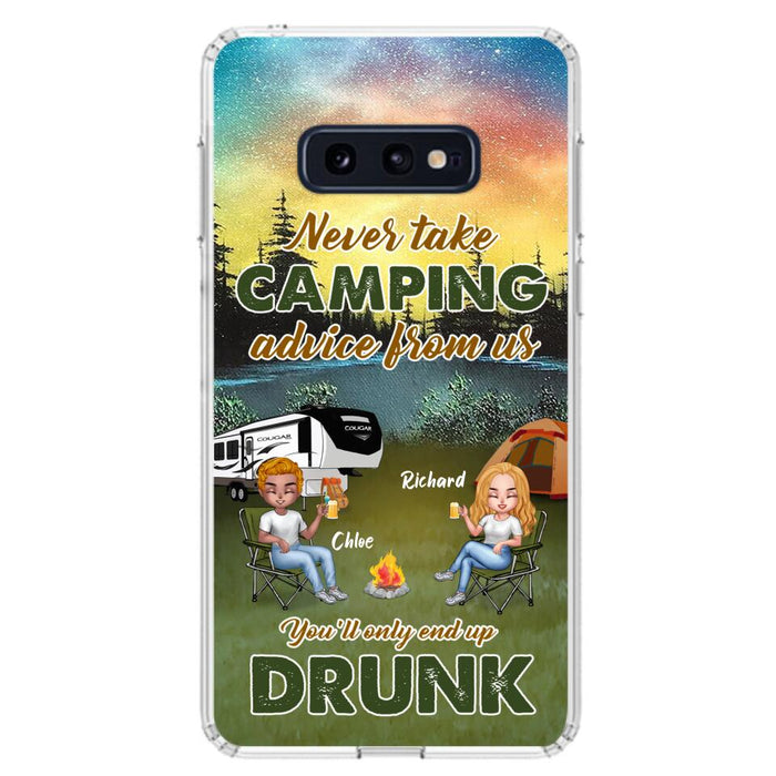 Personalized Camping Friend Phone Case - Up to 7 People - Gift Idea For Camping Friends - We're Like A Really Small Gang - Case For iPhone And Samsung