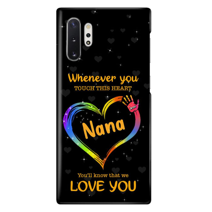 Personalized Phone Case - Whenever You Touch This Heart, You'll Know That We Love You - Case For Iphone and Samsung