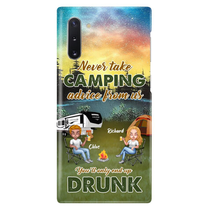 Personalized Camping Friend Phone Case - Up to 7 People - Gift Idea For Camping Friends - We're Like A Really Small Gang - Case For iPhone And Samsung