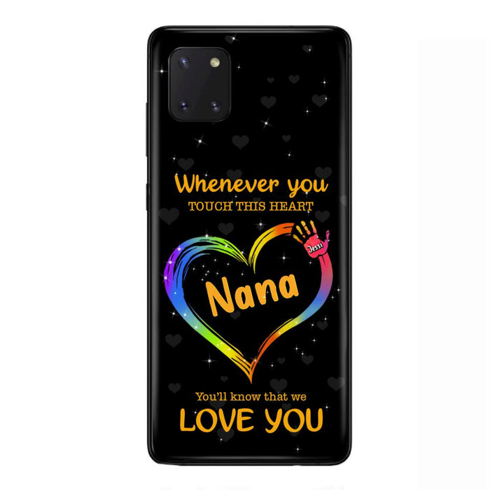 Personalized Phone Case - Whenever You Touch This Heart, You'll Know That We Love You - Case For Iphone and Samsung
