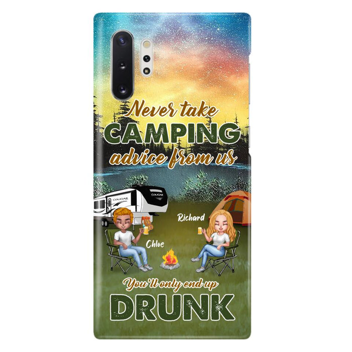 Personalized Camping Friend Phone Case - Up to 7 People - Gift Idea For Camping Friends - We're Like A Really Small Gang - Case For iPhone And Samsung