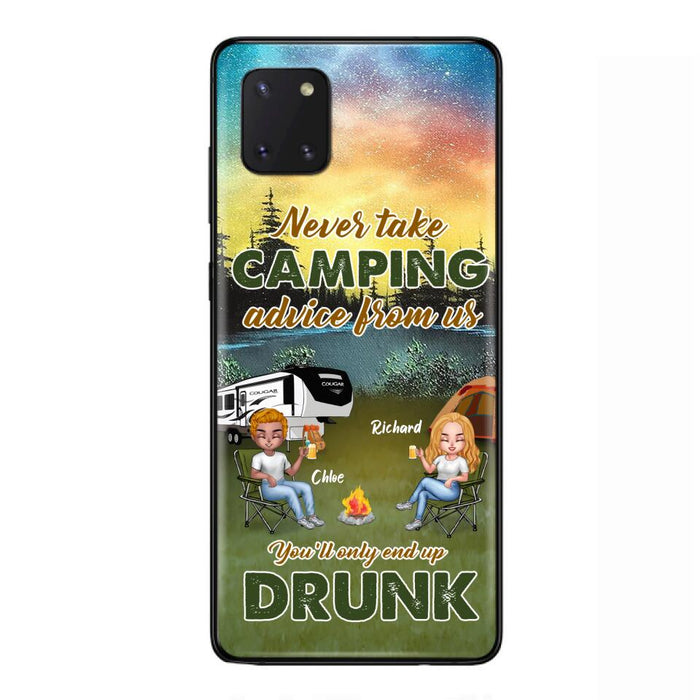 Personalized Camping Friend Phone Case - Up to 7 People - Gift Idea For Camping Friends - We're Like A Really Small Gang - Case For iPhone And Samsung