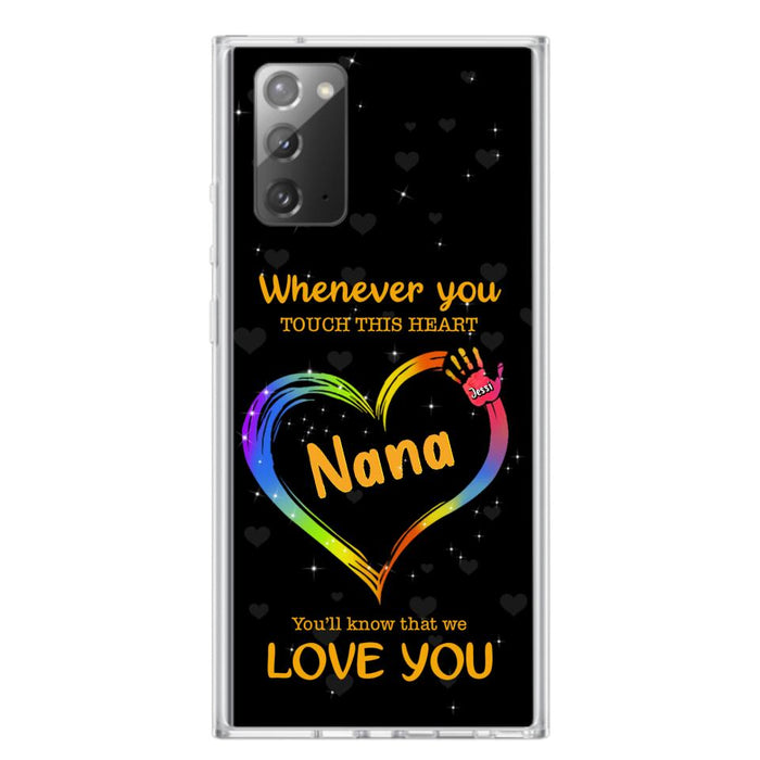 Personalized Phone Case - Whenever You Touch This Heart, You'll Know That We Love You - Case For Iphone and Samsung