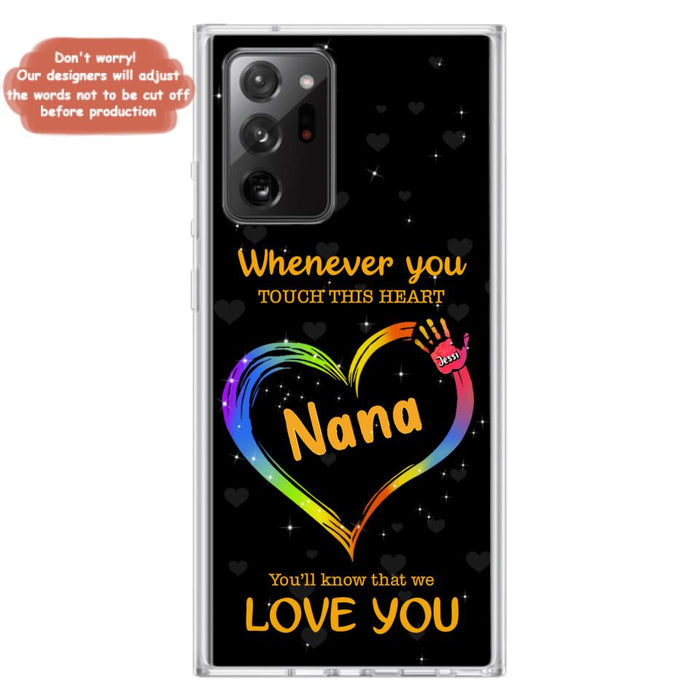 Personalized Phone Case - Whenever You Touch This Heart, You'll Know That We Love You - Case For Iphone and Samsung