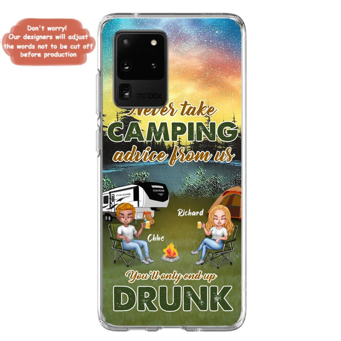 Personalized Camping Friend Phone Case - Up to 7 People - Gift Idea For Camping Friends - We're Like A Really Small Gang - Case For iPhone And Samsung