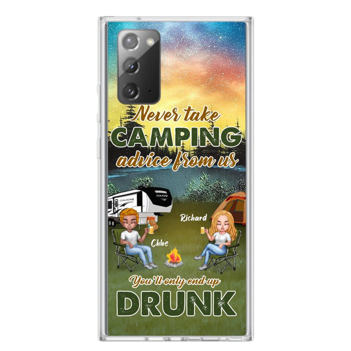 Personalized Camping Friend Phone Case - Up to 7 People - Gift Idea For Camping Friends - We're Like A Really Small Gang - Case For iPhone And Samsung