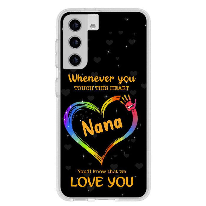 Personalized Phone Case - Whenever You Touch This Heart, You'll Know That We Love You - Case For Iphone and Samsung