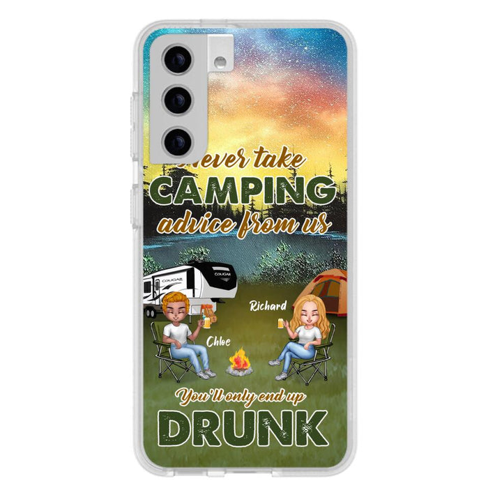 Personalized Camping Friend Phone Case - Up to 7 People - Gift Idea For Camping Friends - We're Like A Really Small Gang - Case For iPhone And Samsung