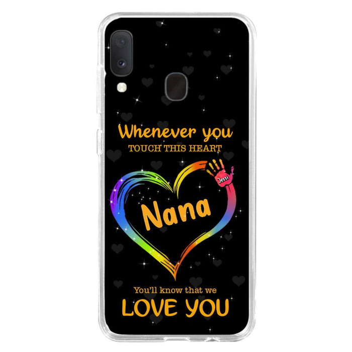 Personalized Phone Case - Whenever You Touch This Heart, You'll Know That We Love You - Case For Iphone and Samsung
