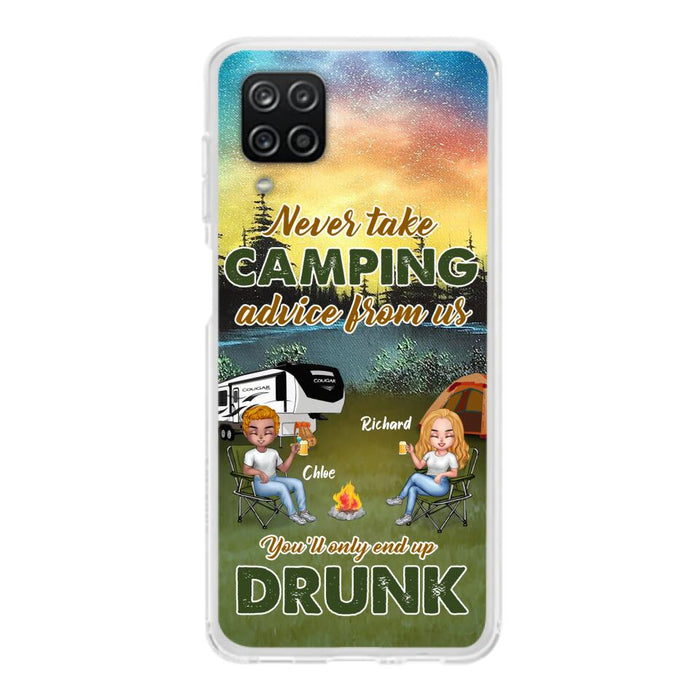 Personalized Camping Friend Phone Case - Up to 7 People - Gift Idea For Camping Friends - We're Like A Really Small Gang - Case For iPhone And Samsung