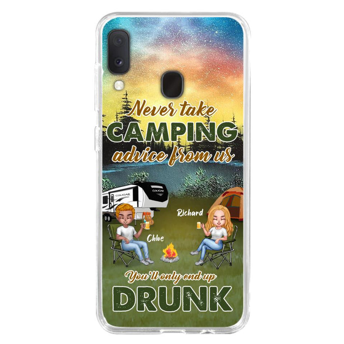 Personalized Camping Friend Phone Case - Up to 7 People - Gift Idea For Camping Friends - We're Like A Really Small Gang - Case For iPhone And Samsung