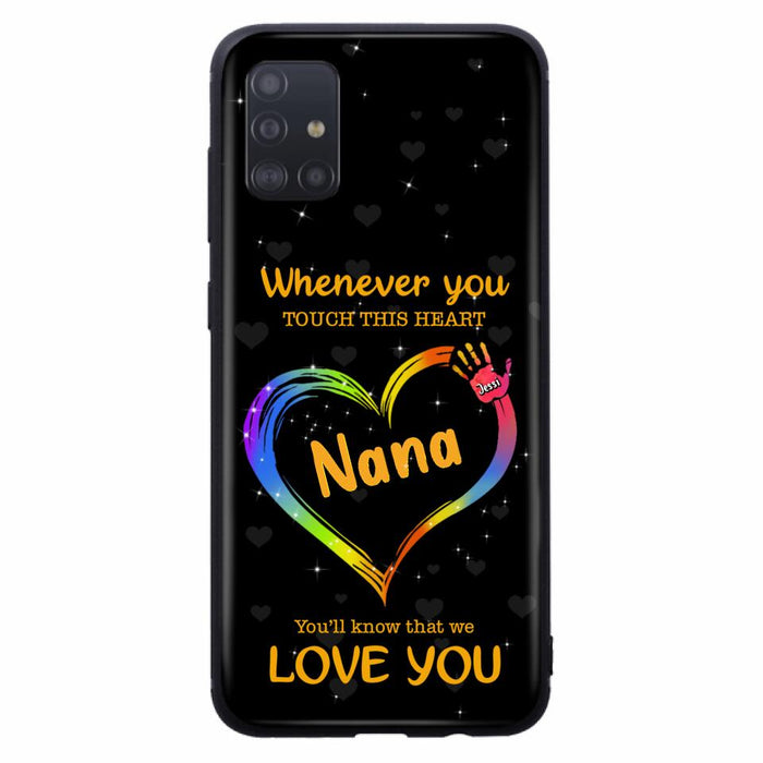 Personalized Phone Case - Whenever You Touch This Heart, You'll Know That We Love You - Case For Iphone and Samsung