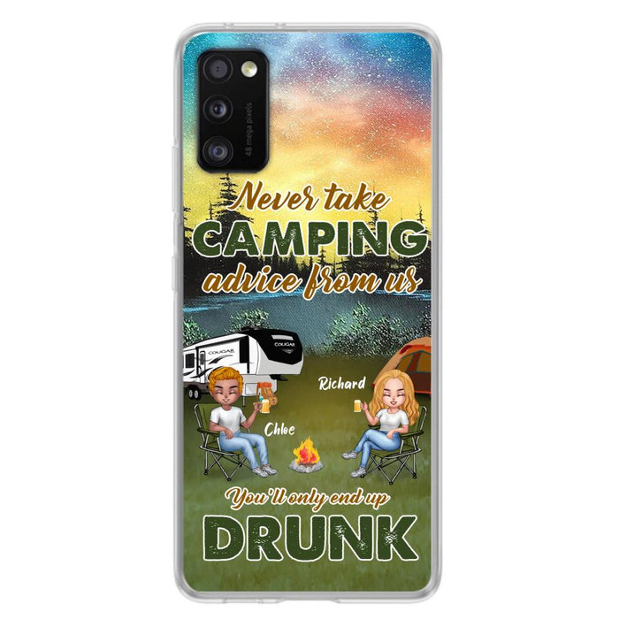 Personalized Camping Friend Phone Case - Up to 7 People - Gift Idea For Camping Friends - We're Like A Really Small Gang - Case For iPhone And Samsung