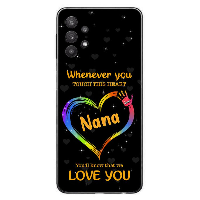 Personalized Phone Case - Whenever You Touch This Heart, You'll Know That We Love You - Case For Iphone and Samsung
