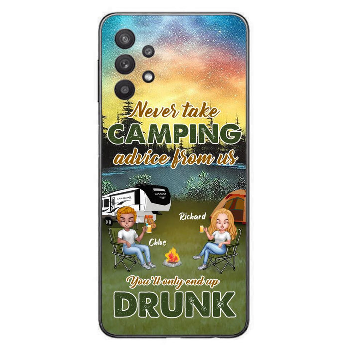 Personalized Camping Friend Phone Case - Up to 7 People - Gift Idea For Camping Friends - We're Like A Really Small Gang - Case For iPhone And Samsung