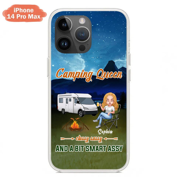 Personalized Camping Queen Phone Case - Gift Idea For Camping Lover - Case For iPhone And Samsung