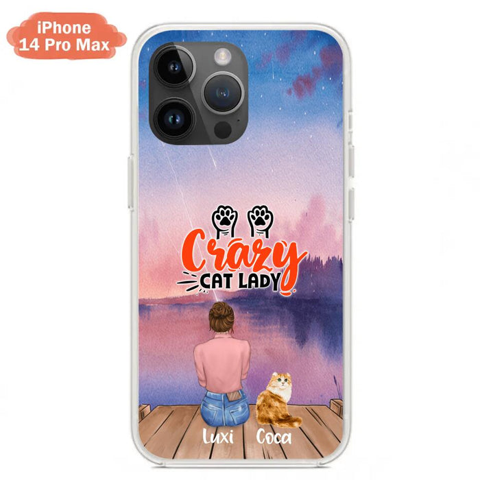 Personalized Cat Mom Phone Case - Up to 5 Cats - Gift Idea For Cat Lover - Best Cat Mom Ever - Case For iPhone And Samsung
