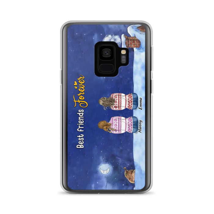 Personalized Christmas Sisters Phone Case - Christmas Gift Idea For Friends/Sisters - Up to 12 People - Best Friends Forever - Case For iPhone And Samsung