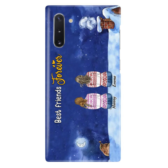 Personalized Christmas Sisters Phone Case - Christmas Gift Idea For Friends/Sisters - Up to 12 People - Best Friends Forever - Case For iPhone And Samsung