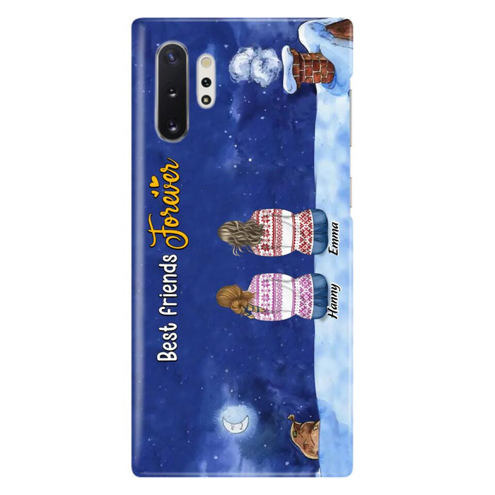 Personalized Christmas Sisters Phone Case - Christmas Gift Idea For Friends/Sisters - Up to 12 People - Best Friends Forever - Case For iPhone And Samsung