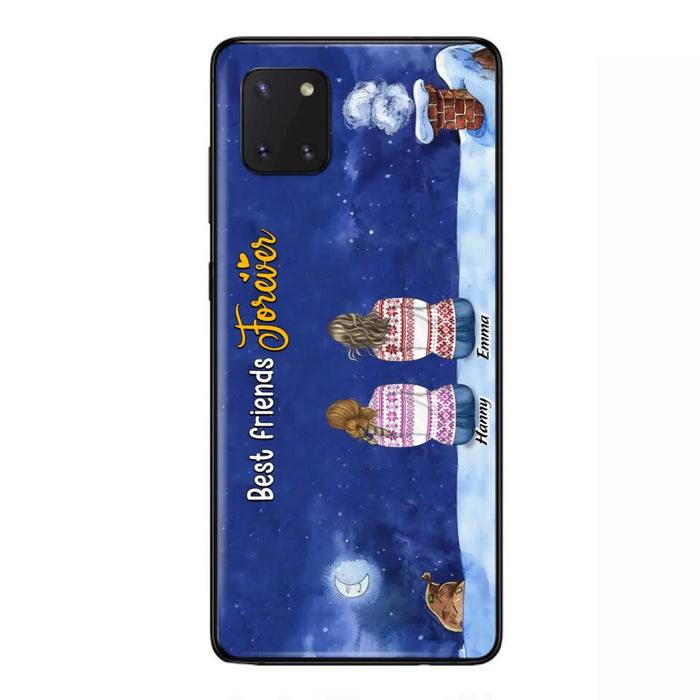 Personalized Christmas Sisters Phone Case - Christmas Gift Idea For Friends/Sisters - Up to 12 People - Best Friends Forever - Case For iPhone And Samsung