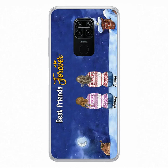 Personalized Christmas Sisters Phone Case - Christmas Gift Idea For Friends/Sisters - Up to 12 People - Best Friends Forever - Case For Xiaomi, Oppo And Huawei