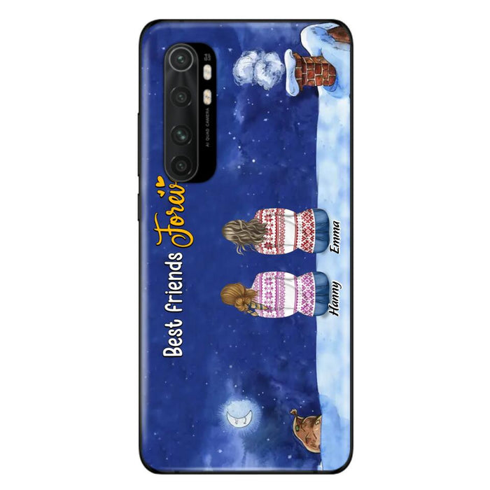 Personalized Christmas Sisters Phone Case - Christmas Gift Idea For Friends/Sisters - Up to 12 People - Best Friends Forever - Case For Xiaomi, Oppo And Huawei