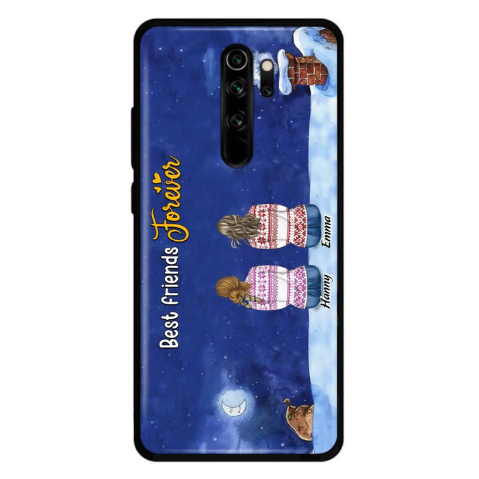 Personalized Christmas Sisters Phone Case - Christmas Gift Idea For Friends/Sisters - Up to 12 People - Best Friends Forever - Case For Xiaomi, Oppo And Huawei