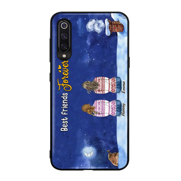 Personalized Christmas Sisters Phone Case - Christmas Gift Idea For Friends/Sisters - Up to 12 People - Best Friends Forever - Case For Xiaomi, Oppo And Huawei