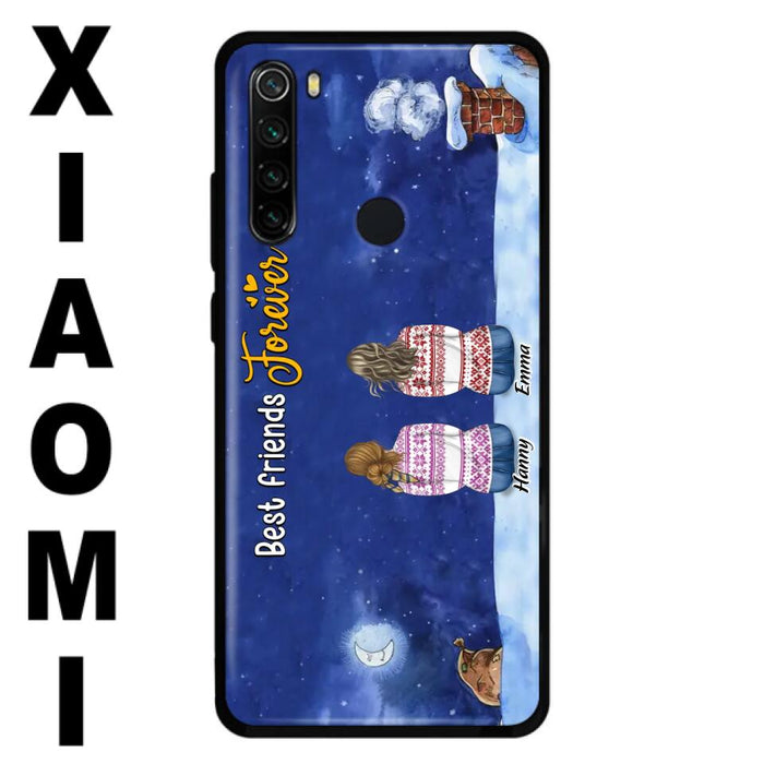 Personalized Christmas Sisters Phone Case - Christmas Gift Idea For Friends/Sisters - Up to 12 People - Best Friends Forever - Case For Xiaomi, Oppo And Huawei