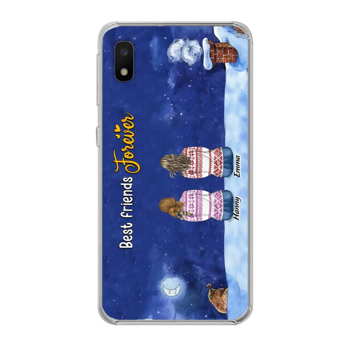Personalized Christmas Sisters Phone Case - Christmas Gift Idea For Friends/Sisters - Up to 12 People - Best Friends Forever - Case For iPhone And Samsung