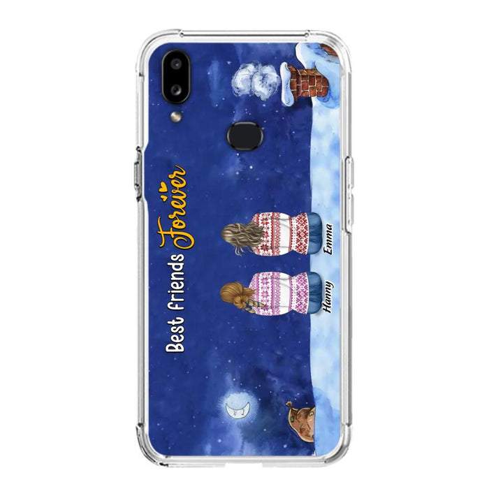 Personalized Christmas Sisters Phone Case - Christmas Gift Idea For Friends/Sisters - Up to 12 People - Best Friends Forever - Case For iPhone And Samsung