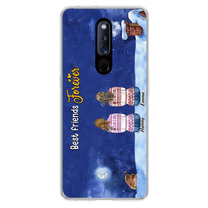 Personalized Christmas Sisters Phone Case - Christmas Gift Idea For Friends/Sisters - Up to 12 People - Best Friends Forever - Case For Xiaomi, Oppo And Huawei