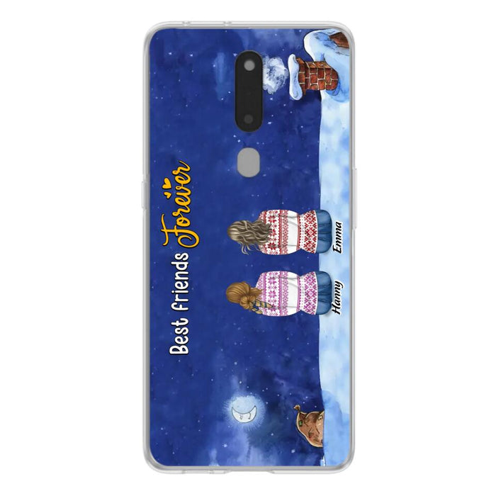 Personalized Christmas Sisters Phone Case - Christmas Gift Idea For Friends/Sisters - Up to 12 People - Best Friends Forever - Case For Xiaomi, Oppo And Huawei