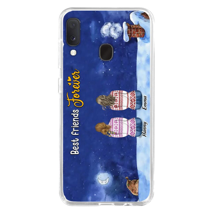Personalized Christmas Sisters Phone Case - Christmas Gift Idea For Friends/Sisters - Up to 12 People - Best Friends Forever - Case For iPhone And Samsung