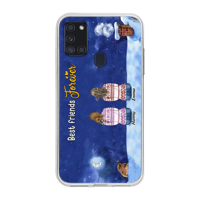 Personalized Christmas Sisters Phone Case - Christmas Gift Idea For Friends/Sisters - Up to 12 People - Best Friends Forever - Case For iPhone And Samsung