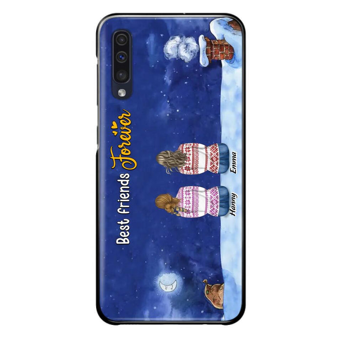 Personalized Christmas Sisters Phone Case - Christmas Gift Idea For Friends/Sisters - Up to 12 People - Best Friends Forever - Case For iPhone And Samsung
