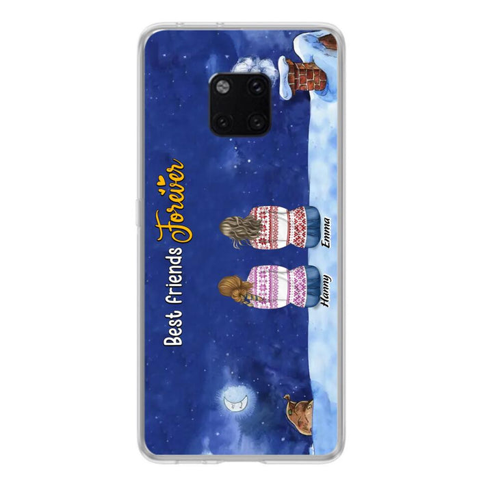 Personalized Christmas Sisters Phone Case - Christmas Gift Idea For Friends/Sisters - Up to 12 People - Best Friends Forever - Case For Xiaomi, Oppo And Huawei