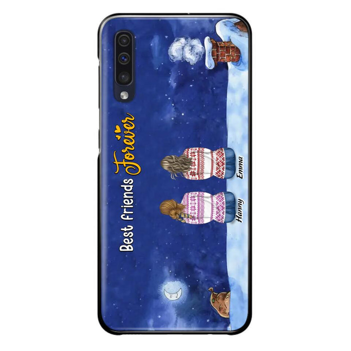 Personalized Christmas Sisters Phone Case - Christmas Gift Idea For Friends/Sisters - Up to 12 People - Best Friends Forever - Case For iPhone And Samsung