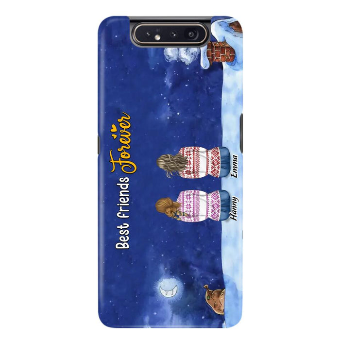 Personalized Christmas Sisters Phone Case - Christmas Gift Idea For Friends/Sisters - Up to 12 People - Best Friends Forever - Case For iPhone And Samsung