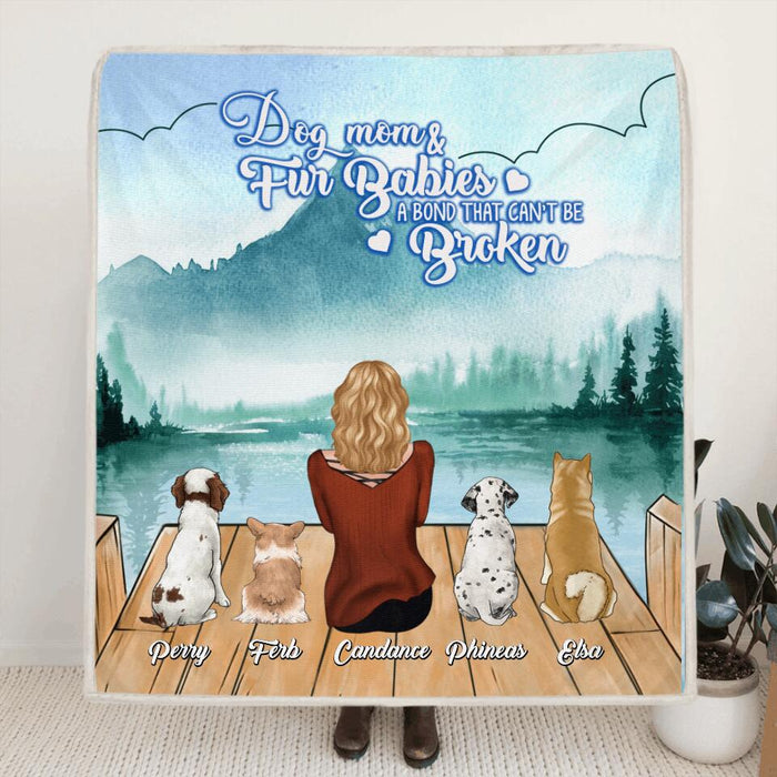 Personalized Dog Mom Quilt/Fleece Blanket - Up to 4 Dogs - Best Gift For Dog Lovers - Rockin' The Dog Mom Life