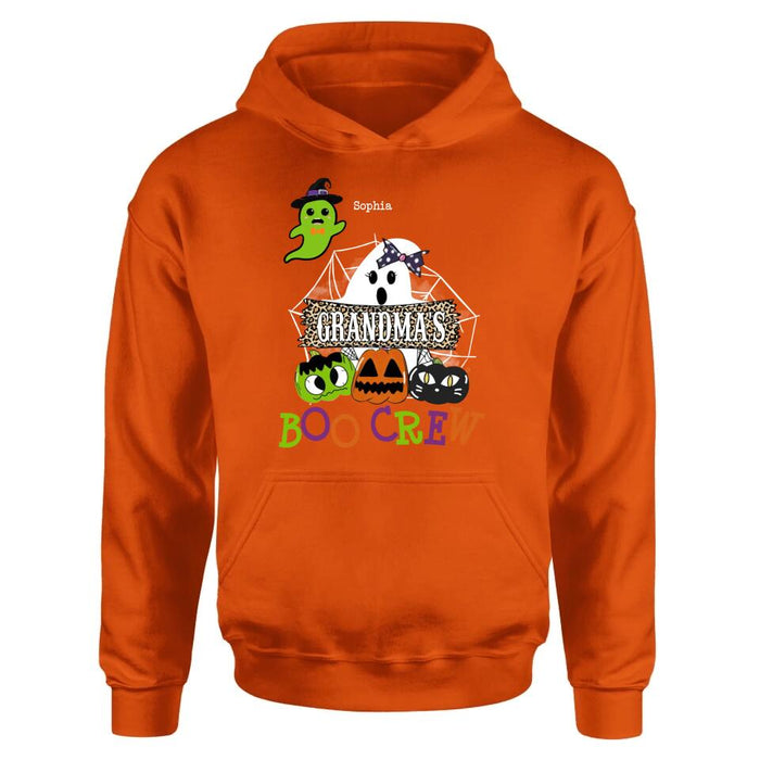 Personalized Grandma's Boo Crew T-Shirt/Hoodie/Sweatshirt/Long Sleeve - Gift for Grandma/Halloween - Up to 6 Kids