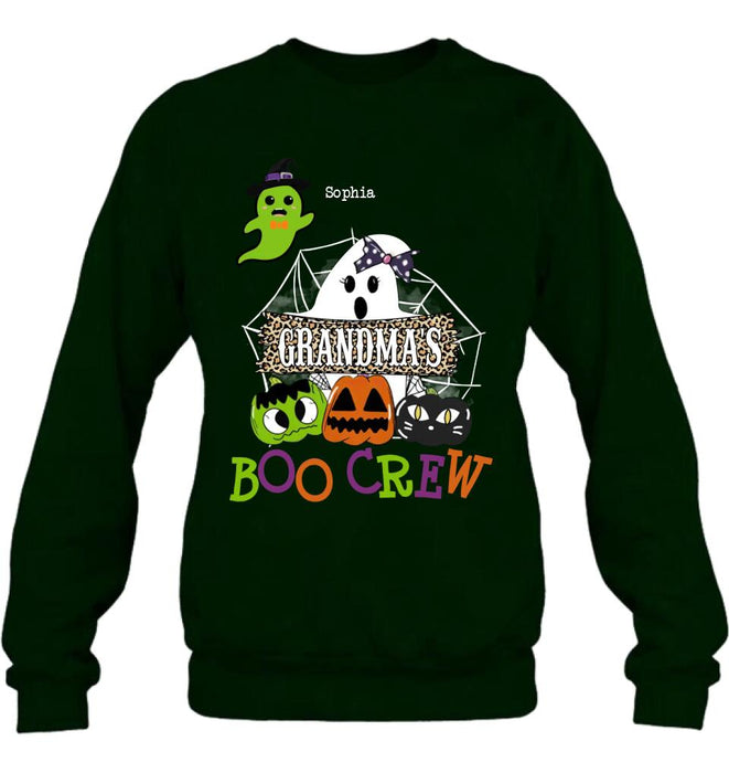 Personalized Grandma's Boo Crew T-Shirt/Hoodie/Sweatshirt/Long Sleeve - Gift for Grandma/Halloween - Up to 6 Kids