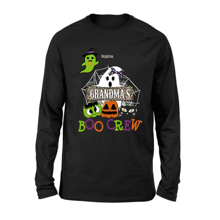 Personalized Grandma's Boo Crew T-Shirt/Hoodie/Sweatshirt/Long Sleeve - Gift for Grandma/Halloween - Up to 6 Kids