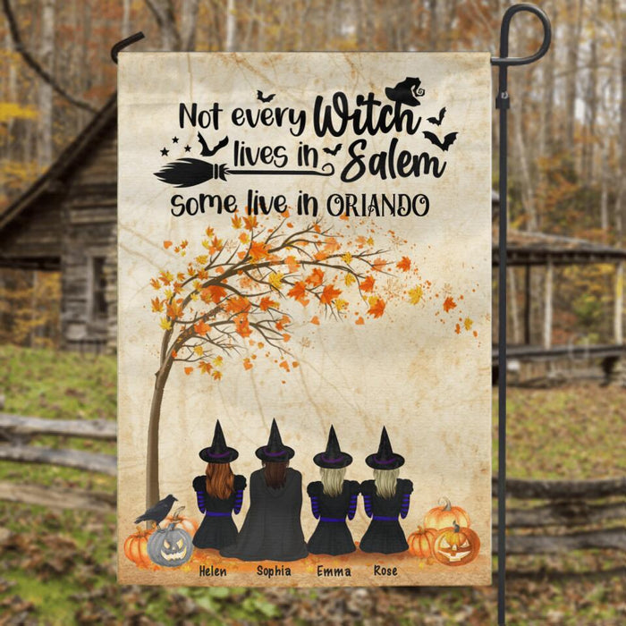 Personalized Witch Flag - Best Halloween Gift - Not Every Witch Lives In Salem - BW27XF