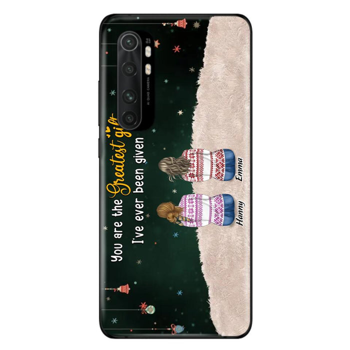 Personalized Christmas Friends Phone Case - Christmas Gift Idea For Friends/Sisters - Up to 12 People - You Are The Greatest Gift I've Ever Been Given - Case For Xiaomi, Oppo And Huawei