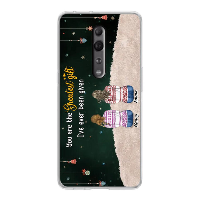 Personalized Christmas Friends Phone Case - Christmas Gift Idea For Friends/Sisters - Up to 12 People - You Are The Greatest Gift I've Ever Been Given - Case For Xiaomi, Oppo And Huawei