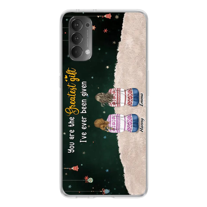 Personalized Christmas Friends Phone Case - Christmas Gift Idea For Friends/Sisters - Up to 12 People - You Are The Greatest Gift I've Ever Been Given - Case For Xiaomi, Oppo And Huawei