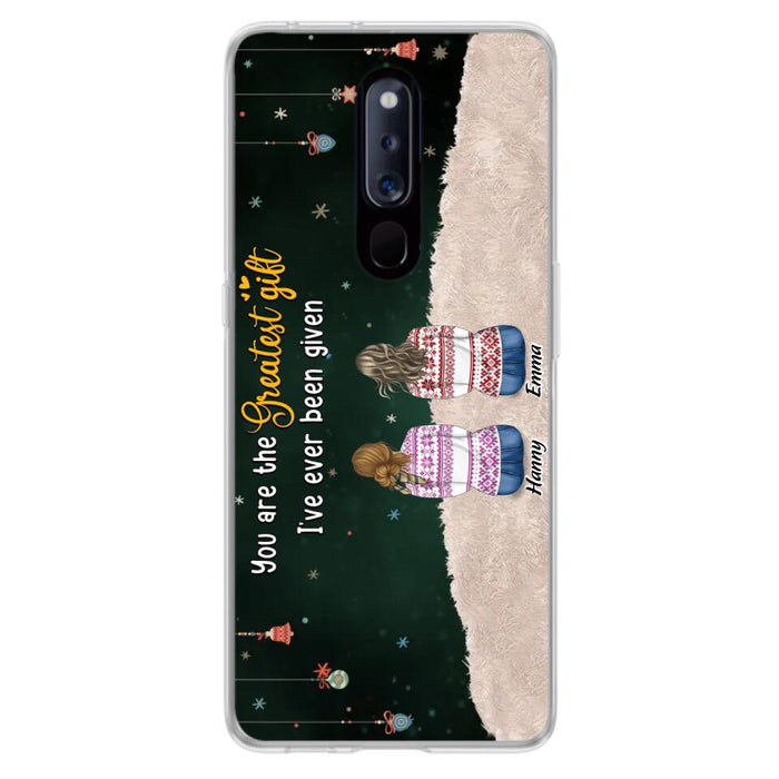 Personalized Christmas Friends Phone Case - Christmas Gift Idea For Friends/Sisters - Up to 12 People - You Are The Greatest Gift I've Ever Been Given - Case For Xiaomi, Oppo And Huawei